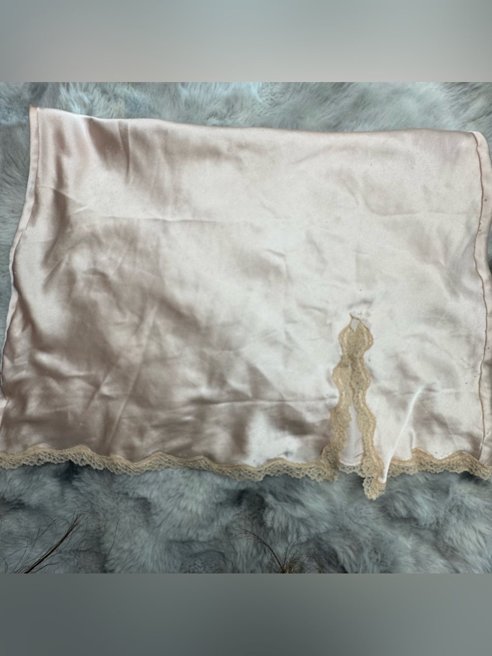 Victoria’s Secret 2016 Champagne Satin Lace Slip Chemise Nightgown M - Picture 10 of 15